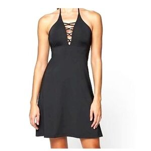 Athleta Loop swim dress black size Medium NWT